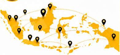 Peta layanan seluruh Indonesia